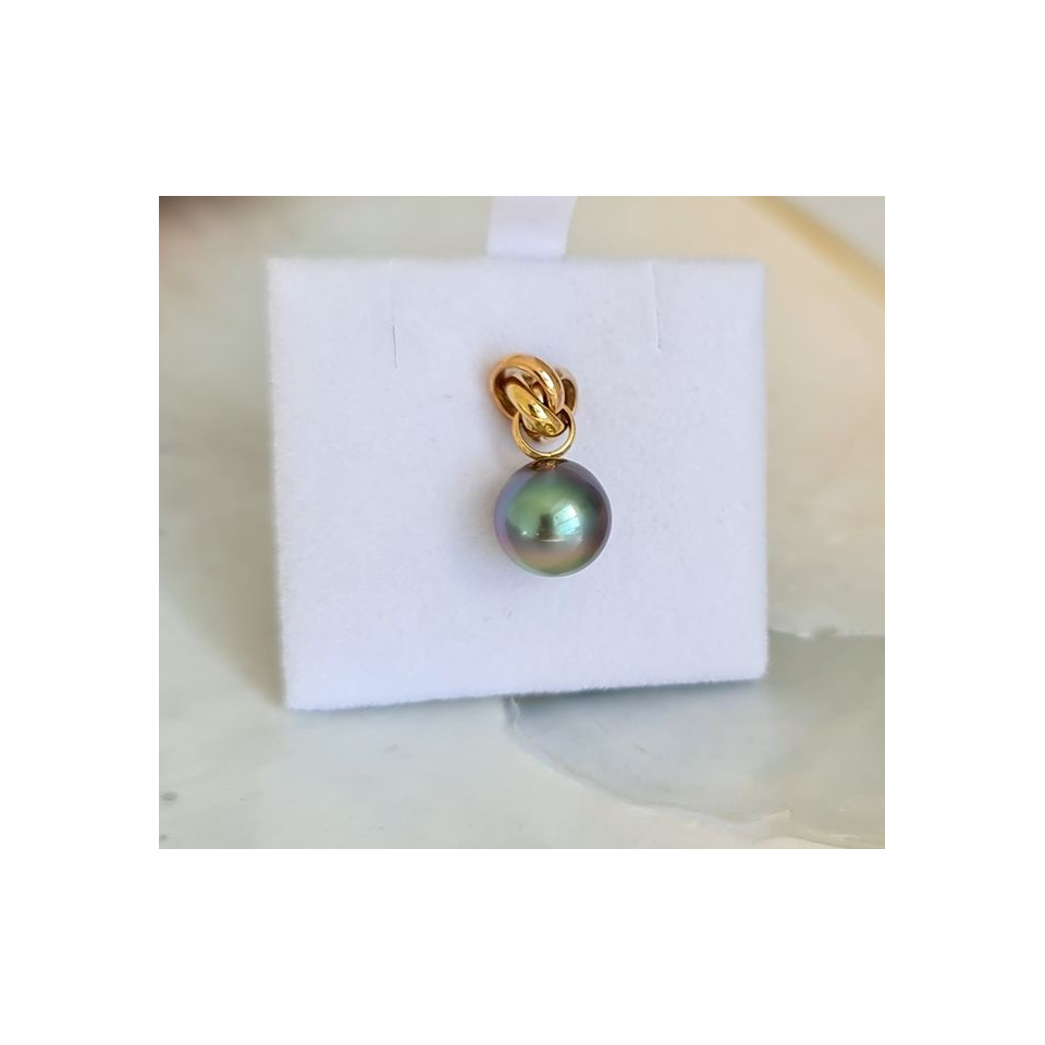Bulle de Perle - Pendentif 3 Ors et Perle de Tahiti