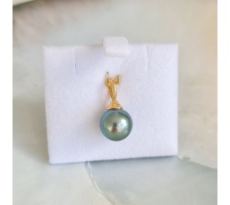Perle du Lagon - Pendentif Or Jaune et Perle de Tahiti
