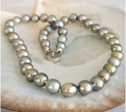 Vaiana Perles d'Ô - Collier en Véritables Perles de Tahiti