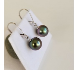 Bulles de Perles - BO Or Blanc 18 carats et Véritables Perles de Tahiti
