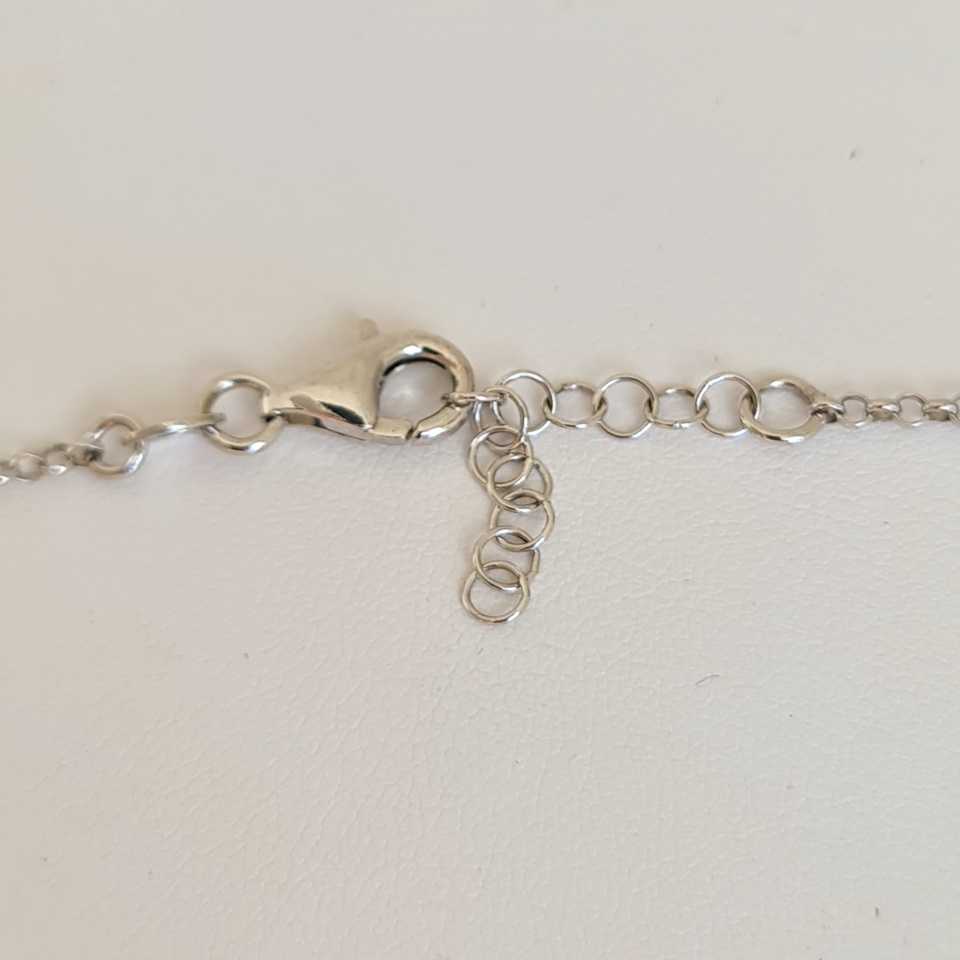 Infini - Collier Argent rhodié et Perle de Tahiti