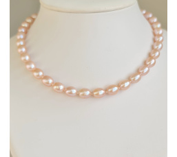 La Vie en Rose - Collier en Véritables Perles d'eau douce