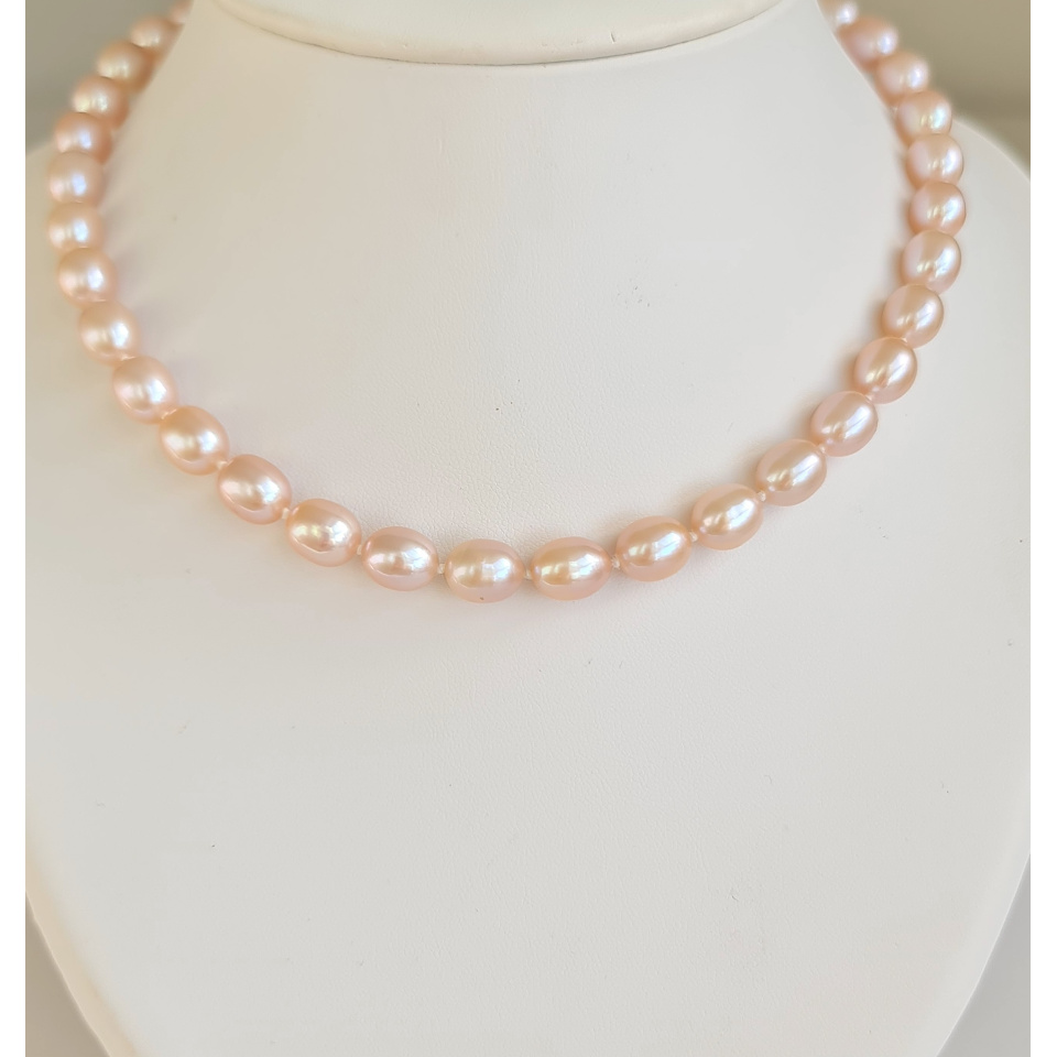 La Vie en Rose - Collier en Véritables Perles d'eau douce