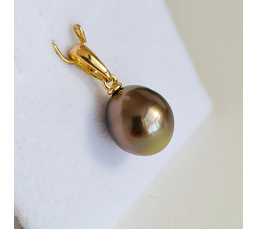 Belle de Jour - Pendentif Or Jaune et véritable Perle de Tahiti