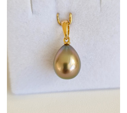 Belle de Jour - Pendentif Or Jaune et véritable Perle de Tahiti