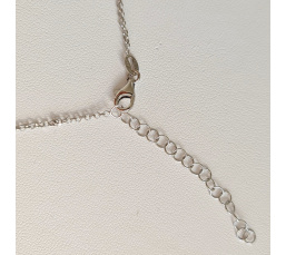 La Chance - Collier Argent rhodié et Véritable Perle de Tahiti