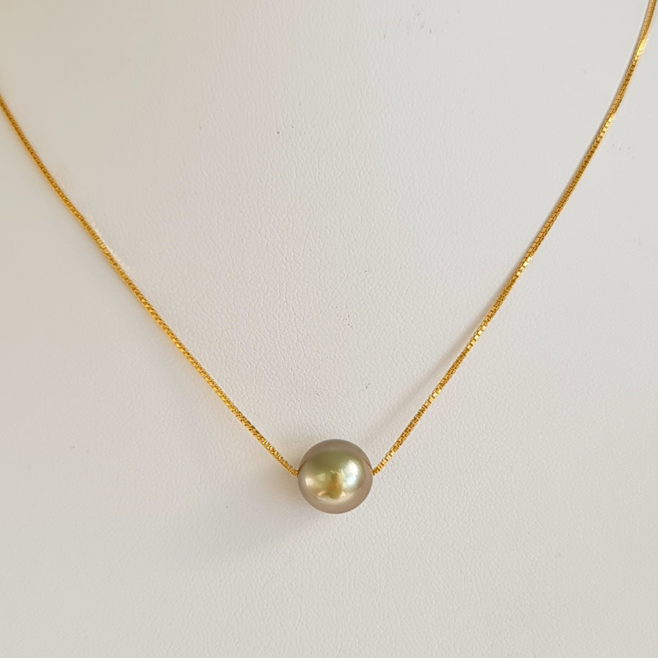 Fakarava - Collier Gold filled 14K et Véritable Perle de Tahiti