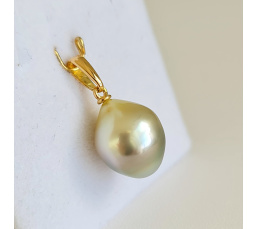 Belle de Jour - Pendentif Or Jaune et véritable Perle de Tahiti