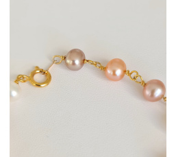 Douceur du Jour - Bracelet Or Laminé 14K et Perles d'Eau Douce