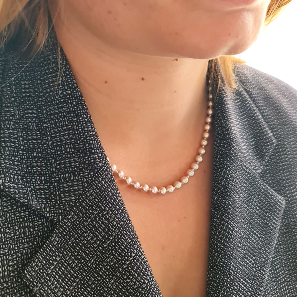 Rosée du Matin - Collier en Véritables Perles d'eau douce