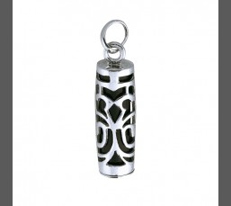 TIKI - Pendentif Argent Massif et Onyx